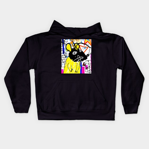 Ratyell Kids Hoodie by Farbitroid